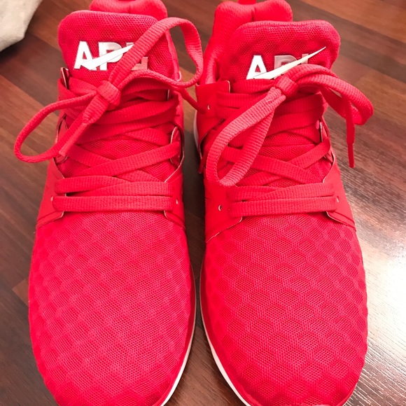 red apl sneakers